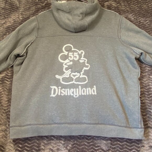 Disneyland Gray Hoodie Jacket W/ White Sherpa Lining Full Zip Womens size XXL - Picture 7 of 11